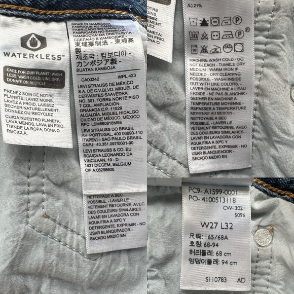 Levi's Premium High Loose Distressed Flare Jeans Size 27 - Picture 9 of 10